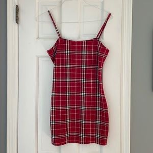 Plaid cami  dress